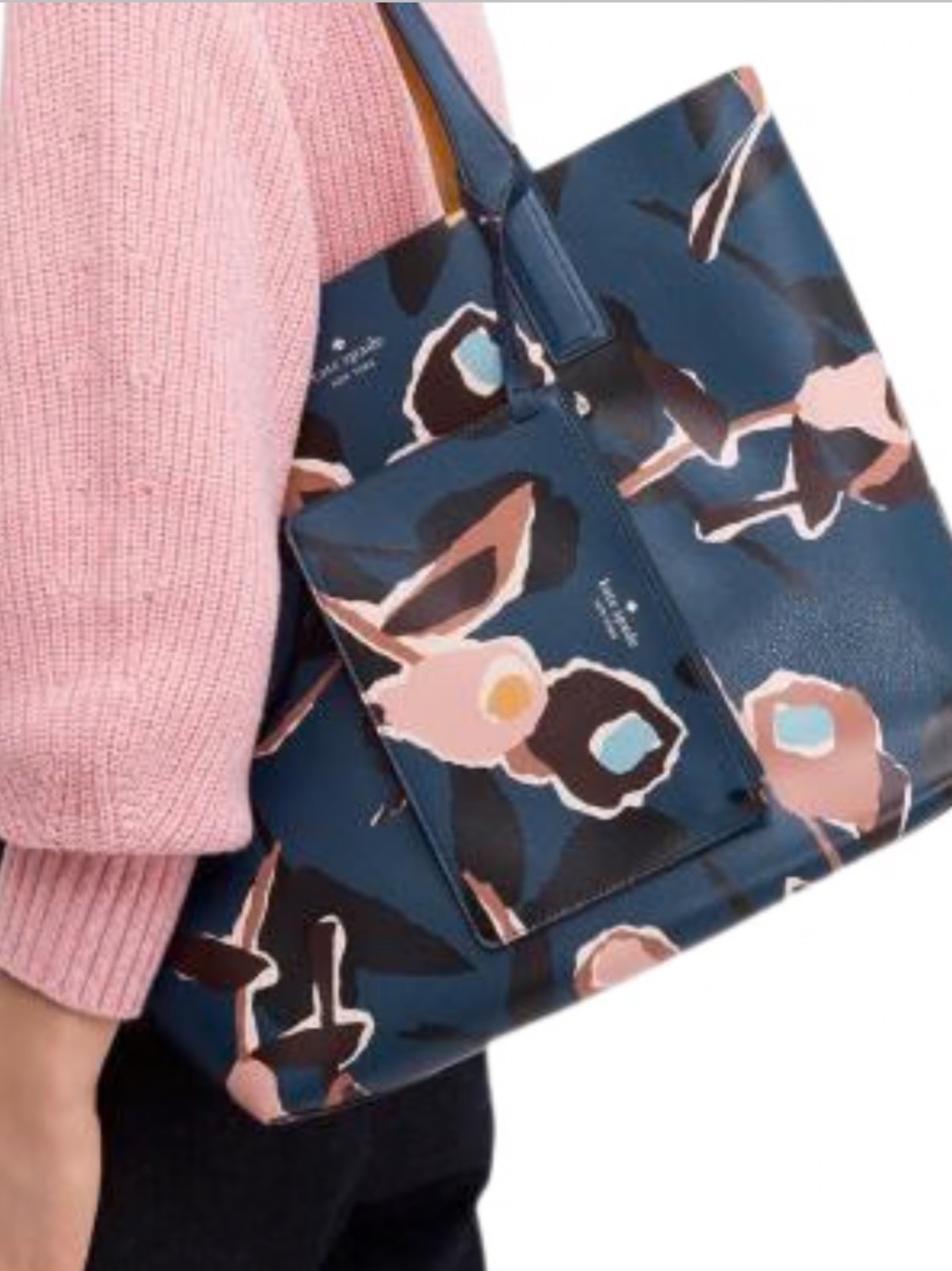 Kate Spade Arch Paper Floral Reversible Tote - Picture 2 of 9